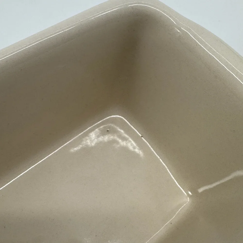 Garden Ridge Mini Loaf Pan Christmas Ceramic Candy Cane Stripe Baking Dish